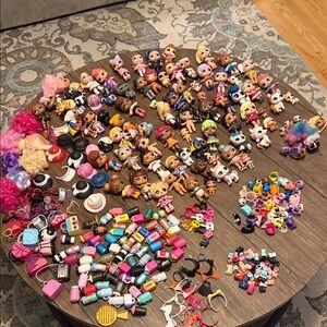 L.O.L. Surprise! Assorted Doll Heads & Accessories Pink Multicolor